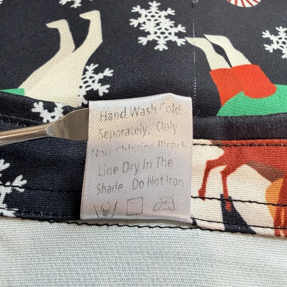 Boys Christmas Dog Button Up Shirt‎ Youth L 10/12 Holiday Santa Reindeer Novelty